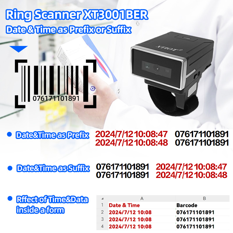Scanner Sensor Mobil XTIOT China Bluetooth Scanner Manufacturer XT3001BER Windows11 Plessey ...