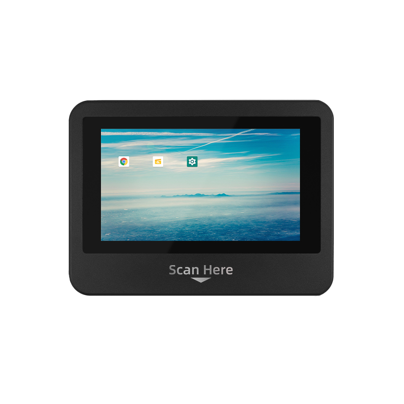 XT802C 5'' Black Price Checker KIOSK with Barcode Scanner