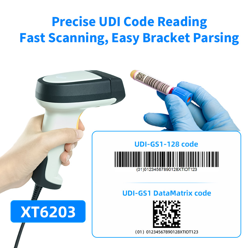 Point Of Sale Barcode Scanner XTIOT XT6203 GS1 Data Matrix Reader